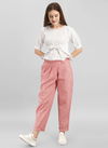 Pink And White MESMORA MF Trendy Look Western Top With Bottom Heavy Collection 1107